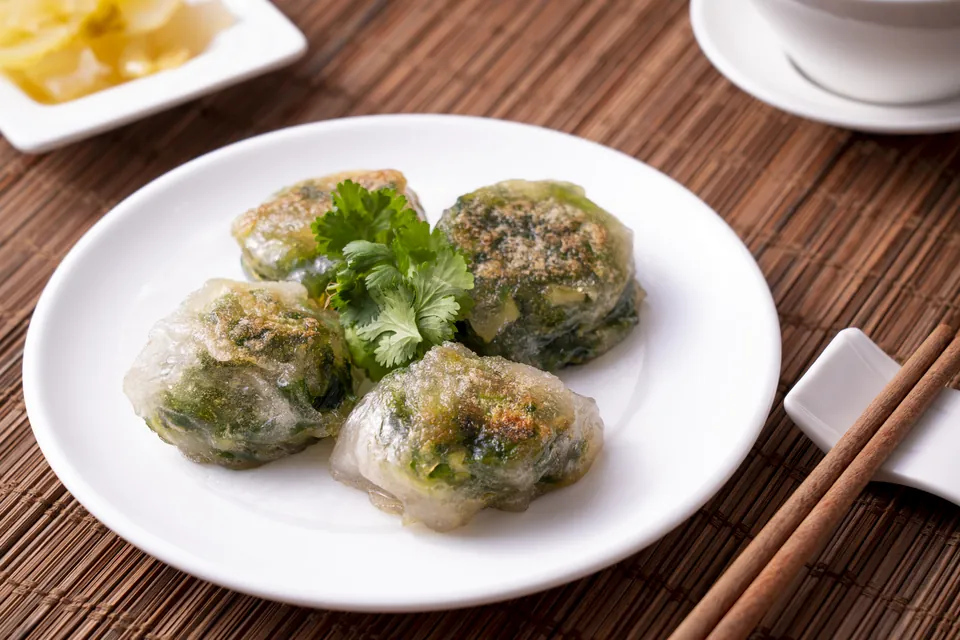 香煎韭菜粿