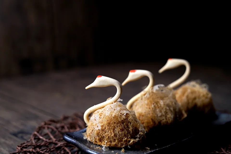 天鵝造型香芋酥