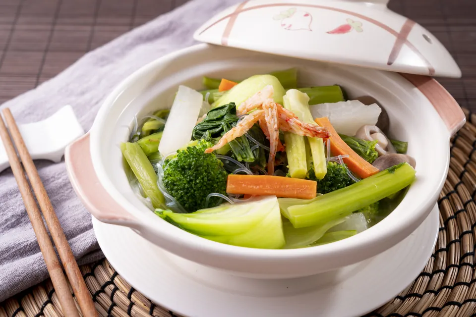 蝦乾粉絲雜菜煲